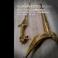 Gambar KERIS NAGA SASRA FULL KUNINGAN PLUS WARANGKA PANJANG 30 CM dari RUMAH KERIS KUNO undefined 2 Tokopedia