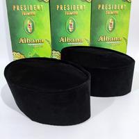 Gambar Peci Songkok Kopiah Hitam Polos President Beludru - SIZE NO 7 dari Albana.id undefined 5 Tokopedia