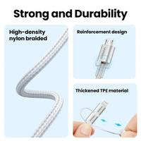 Gambar Ugreen MFi 3 in 1 USB to Lightning Micro USB Type C Fast Charging 2.4A dari Perlu Ada undefined 5 Tokopedia