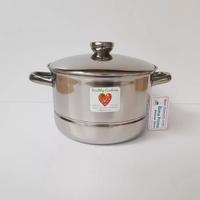 Gambar PANCI STEAMER KUKUSAN KUKUS NASI  DANDANG  KOMPOR INDUKSI LISTRIK - 22cm dari Toko Dapur Perabot undefined 5 Tokopedia