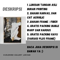 Gambar LUKISAN KANVAS ABSTRAK MINIMALIS DINDING RUANG TAMU CANVAS MODERN - 80 x 80 cm, No Frame dari Jelekong Painting Art undefined 4 Tokopedia