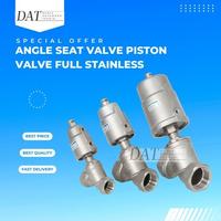 Gambar 1" Angle Seat Valve Full Stainless Single Acting Size 1 Inch dari DUNIA ARTOMORO TEKNIK undefined 1 Tokopedia