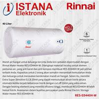 Gambar RINNAI WATER HEATER LISTRIK 40 LITER RES-ED440H-W dari ISTANA ELEKTRONIK PALEMBANG undefined 1 Tokopedia