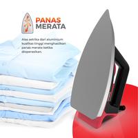 Gambar MASPION Setrika Listrik HA-390 Original dengan Double Protector & Easy Glide Non-Stick Technology 350W Hitam dari Wahana Triputra Elektronik undefined 2 Tokopedia