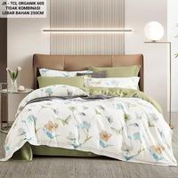Gambar SPREI SET TENCEL LYOCELL 60s TENCEL ORGANIK 60s - BUNGA PUTIH, 120x200 dari Hansella Toserba undefined 1 Tokopedia