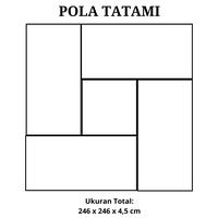 Gambar PAKET M - 5 pcs Tatami Igusa Jepang Ukuran Japanese Tatami Tikar Karpet Lampit Jepang Mat Matras Mattress Kasur - Natural Green dari Tatami Indonesia undefined 3 Tokopedia