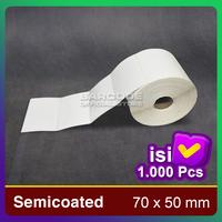 Gambar Kertas Sticker Label Printer Barcode 70 x 50 mm - 1 Line - Semicoated dari Barcode Store Solutions undefined 4 Tokopedia