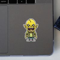 Gambar zombie buah pisang lucu sticker - 15x15 Cm dari Voodle Nation undefined 2 Tokopedia