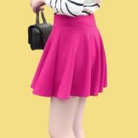 Gambar Rok Pendek Wanita Mini Skirt Casual Olahraga Gym Renang Tennis Senam - Maroon, XL dari GUDANG JAKET TAS undefined 5 Tokopedia