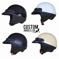 Gambar helm chips retro sni dewasa pria wanita - Hitam, helm + pet dari custom angels gallery undefined 1 Tokopedia