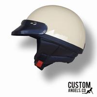 Gambar helm chips retro sni dewasa pria wanita - Hitam, helm + pet dari custom angels gallery undefined 3 Tokopedia