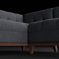 Gambar Guise - Sofa Set L Minimalis 3+2 letter ruang tamu | XIONCO - 01. FB• Black dari xionco undefined 4 Tokopedia