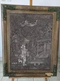 Gambar lukisan raja pala, tinta cina diatas kanvas dari gaurari house decoration undefined 1 Tokopedia