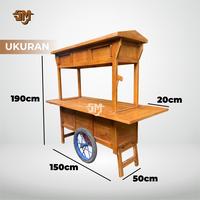 Gambar Gerobak Jualan Angkringan Tanpa Lubang Di Kirim Ke Semarang Franchise - Kayu Jati, Sederhana dari Sahabat Mebel Official undefined 2 Tokopedia