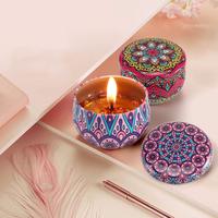 Gambar LILIN AROMATERAPI KECIL BOX/SCENT CANDLE SOY WAX WITH DRIED FLOWER 60g - rose dari Shiawase undefined 4 Tokopedia