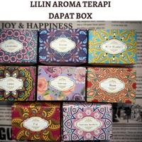 Gambar LILIN AROMATERAPI KECIL BOX/SCENT CANDLE SOY WAX WITH DRIED FLOWER 60g - rose dari Shiawase undefined 2 Tokopedia