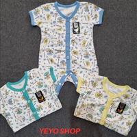 Gambar Setelan Baju Bayi / Jumper Bis Tengah Usia 0-9 Bulan - Biru Muda, 0-3 Bulan dari YeYoShop undefined 1 Tokopedia