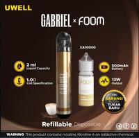Gambar Uwell Gabriel Refillable Disposable X FOOM Salt 15ml 30mg - FRESH COLA dari AuraVape undefined 3 Tokopedia