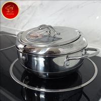 Gambar Japanese Deep Fryer Pot Thermometer / Panci Penggoreng Suhu Tinggi - 2,2 Ltr dari piepiebakewareofficial undefined 1 Tokopedia