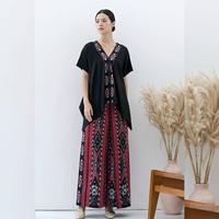 Gambar setelan wanita blouse dan celana kulot tenun ethnic batik wanita AT010 - S dari anamtenunstore undefined 1 Tokopedia