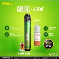 Gambar Uwell Gabriel Refillable Disposable X FOOM Salt 15ml 30mg - FRESH COLA dari AuraVape undefined 2 Tokopedia