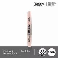 Gambar Brasov 2 in 1 Volume Mascara & Eyeliner Perfect Black dari Nsbeautybdg undefined 1 Tokopedia