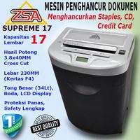 Gambar ZSA Supreme 17 Mesin Penghancur Kertas Dokumen Kapasitas 17 Lembar Cross Cut 3.8x40MM Garansi 1 Tahun - ZSA Supreme 17 dari INFOTECH NUSANTARA undefined 1 Tokopedia