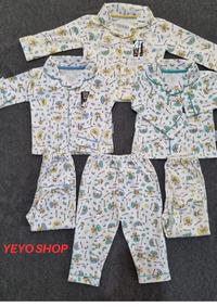 Gambar Setelan Baju Piyama Bayi / Baju Tidur Piyama Bayi 6-12 Bulan - Biru Muda, 6-9 Bulan dari YeYoShop undefined 2 Tokopedia