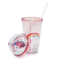 Gambar Wakakids Gelas Tumbler Cup Glitter Unicorn Botol Minum Aesthetic Lucu - Pink Dino dari Wakakids undefined 4 Tokopedia