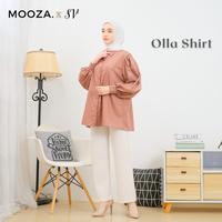 Gambar oversize shirt wanita ola - Hitam dari Rumahfashionbandungg undefined 3 Tokopedia