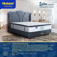 Gambar spring bed uniland 180x200 fullset Latex Pocket Plushtop Series Mewah dari Toko Baru Mebel undefined 2 Tokopedia
