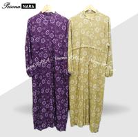 Gambar GAMIS ADEM MURAH Crinkle Airflow Motif Bunga by Pesona NARA - Kuning, all size dari Pesona NARA undefined 1 Tokopedia