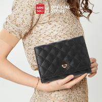 Gambar MINISO Dompet Wanita Dompet Trifold Wanita Pendek Women Wallet Berbent - Hitam dari minisoshopid undefined 1 Tokopedia