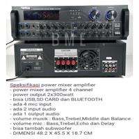 Gambar paket sound system 8 speaker 6 inch amplifier mic wireless dari SEVEN STAR SELLER undefined 3 Tokopedia
