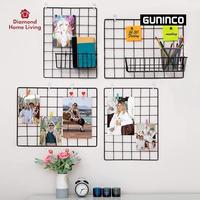 Gambar (GUNINCO) HIJANG WALL GRID Hiasan Dinding Rak Besi Dekorasi Foto Wire Grid Mesh - RAGAN BLACK dari DIAMOND HOME LIVING undefined 1 Tokopedia