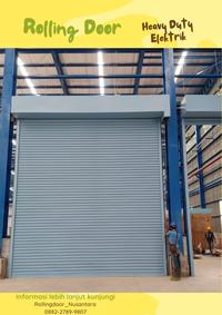 Gambar Rolling door besi tipe heavy duty elektrik dari Rollingdoor Nusantara undefined 4 Tokopedia