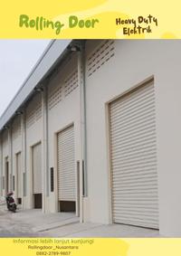Gambar Rolling door besi tipe heavy duty elektrik dari Rollingdoor Nusantara undefined 5 Tokopedia
