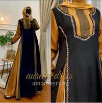 Gambar gamis terbaru amore by ruby aurelie model mewah kekinian formal - army, All Size dari beena basic undefined 3 Tokopedia