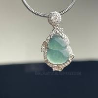 Gambar LIONTIN BATU GIOK ASLI BURMA MODEL HULU PERAK ICY BLUE SERTIFIKAT - model 2 dari masterpride undefined 5 Tokopedia
