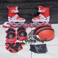 Gambar SEPATU RODA INLINE SKATE DAN BAJAJ FULLSET - mrah set spider, S (28-33) dari Alifiansyah undefined 4 Tokopedia