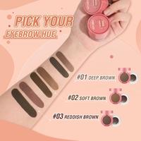 Gambar PINKFLASH 2-in-1 Eyebrow Cream & Powder Gel pomade Eyeliner Waterproof - #01 DARK BROWN dari Mahdaly House of Beauty undefined 2 Tokopedia