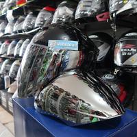 Gambar Visor Iridium Silver NJS Kairoz Plus Dudukan Kaca dari Prito Helmet undefined 1 Tokopedia
