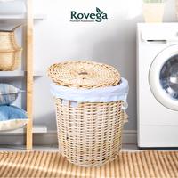Gambar Rovega Keranjang Baju Rotan dengan Lapisan Kain/Laundry Basket RRB390 dari Rovega Premium Houseware undefined 1 Tokopedia