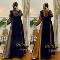 Gambar gamis terbaru amore by ruby aurelie model mewah kekinian formal - army, All Size dari beena basic undefined 1 Tokopedia