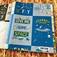 Gambar Wallpaper Dinding Anak Motif Roket Astronot Hitam Biru Play House dari CANTIK WALLPAPER undefined 2 Tokopedia
