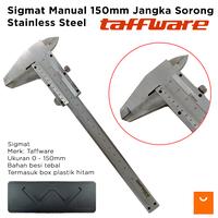Gambar Sigmat Manual 150mm Jangka Sorong Stainless Steel Vernier Caliper - Tanpa Bubble dari Glodok Supermarket undefined 1 Tokopedia