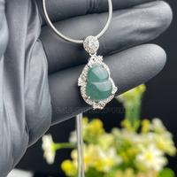 Gambar LIONTIN BATU GIOK ASLI BURMA MODEL HULU PERAK ICY BLUE SERTIFIKAT - model 2 dari masterpride undefined 3 Tokopedia