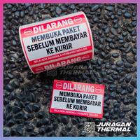 Gambar Label Sticker COD Stiker Cash On Delivery Dilarang Buka Paket 500 pcs dari Juragan Thermal undefined 4 Tokopedia