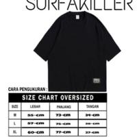 Gambar Kaos Oversize 1 - Hitam, M dari Surfakiller undefined 2 Tokopedia