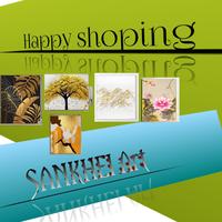Gambar Lukisan bunga peony elegant ukuran 120cmx80cm BINGKAI. - 04, 60x90 dari sankheiart undefined 5 Tokopedia